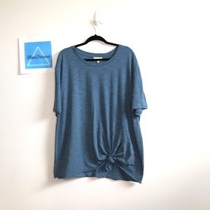 Mello day stripped Side-Tie T-Shirt Size- 2x